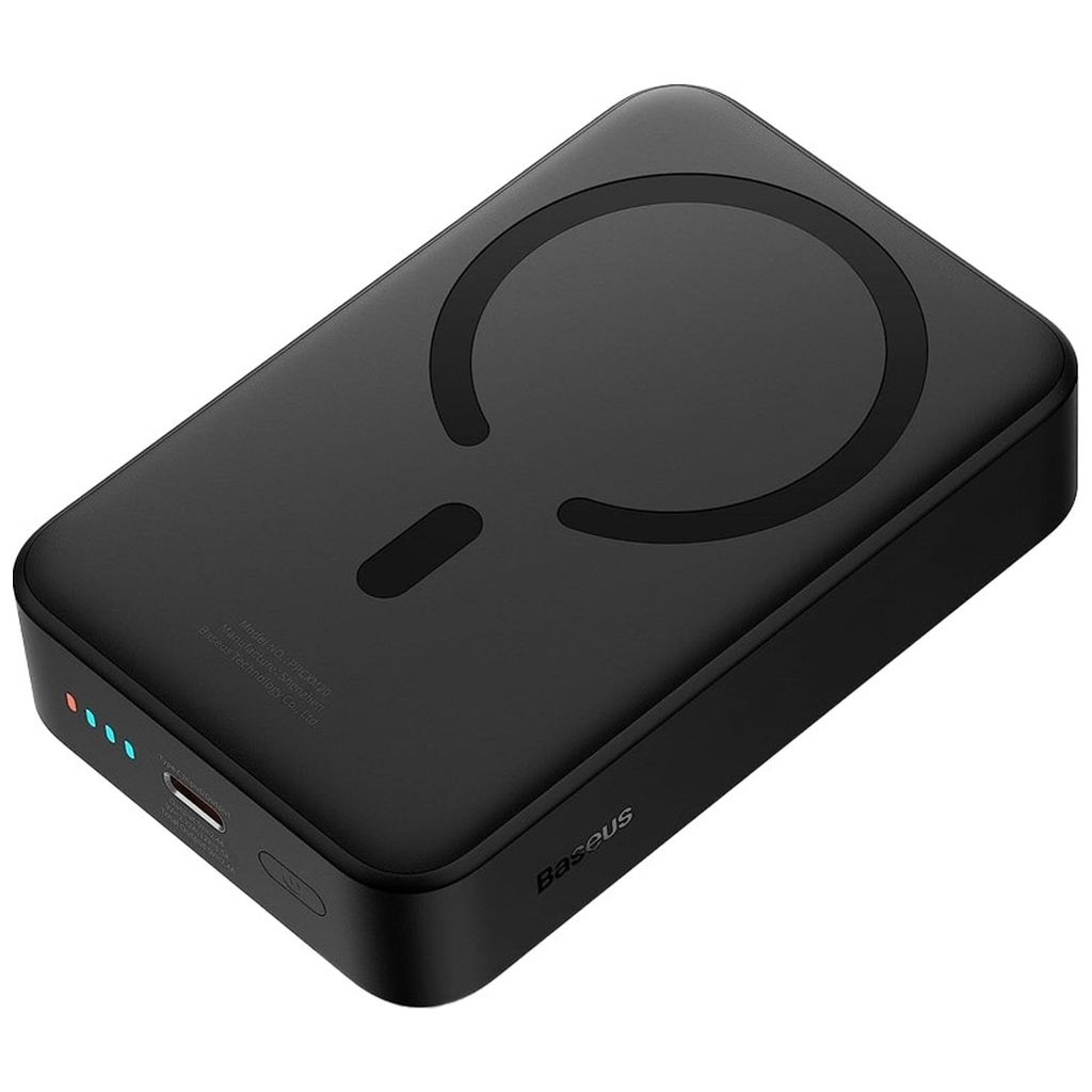 Батарея універсальна Baseus Magnetic Mini 20000mAh 20W, Black (P10022102112-01 / PPCXM20) - зображення 5