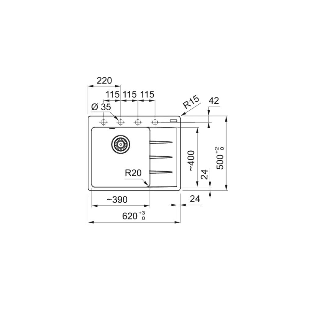 Мийка кухонна Franke Centro CNG 611-62 TL (114.0699.242) - зображення 3