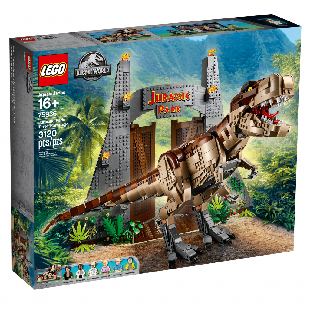 Конструктор LEGO Jurassic World Парк Юрського періоду: лють Ті-Рекса 3120 деталей (75936) - зображення 1