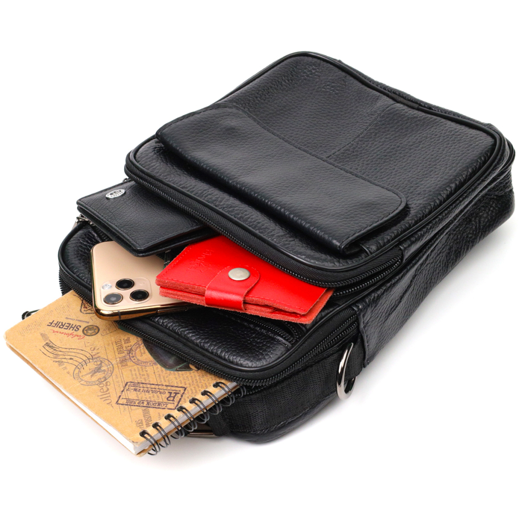 Сумка Vintage З натуральної шкіри Чорна (21953) - зображення 8