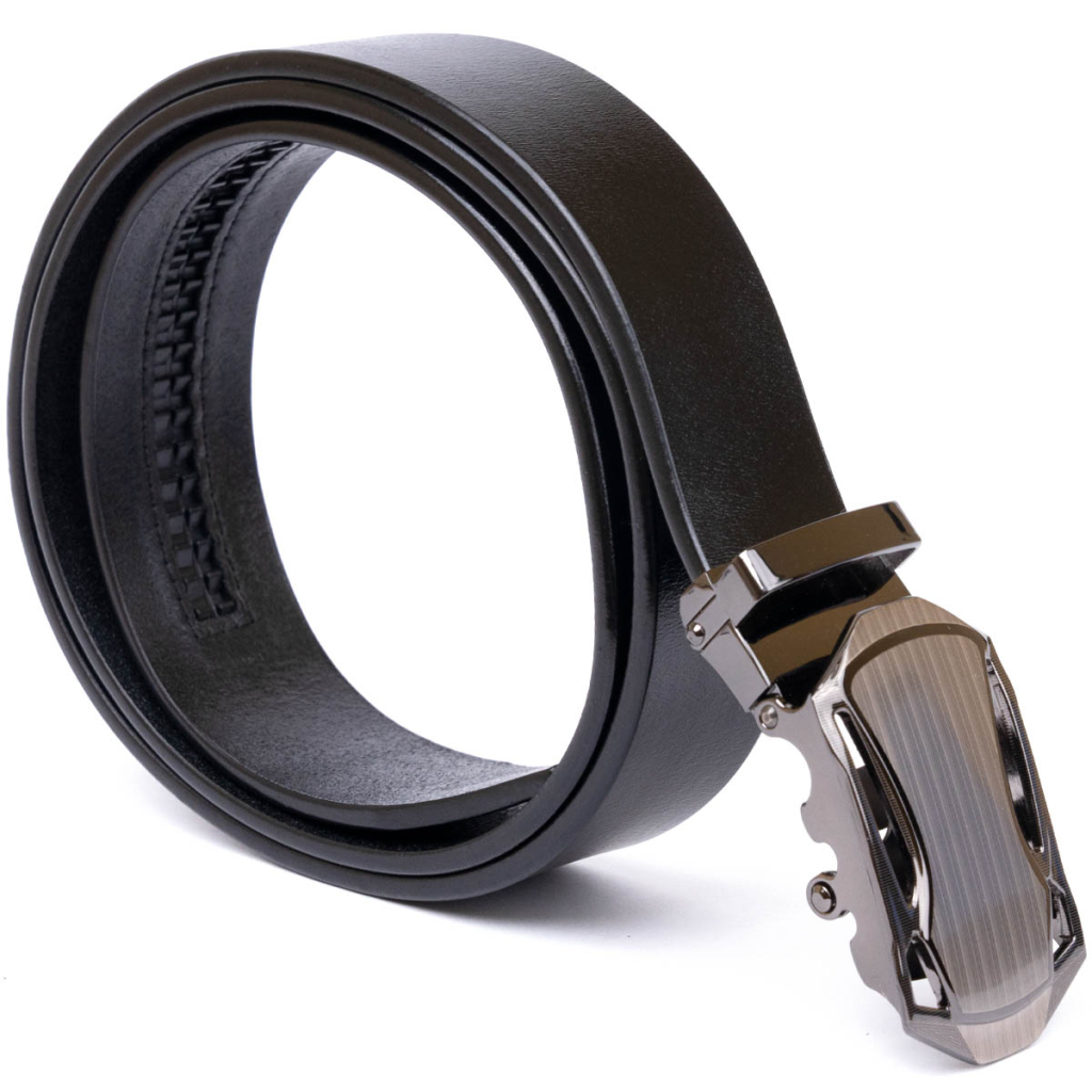 Ремінь Vintage Чоловічий з пряжкою автомат Чорний (20355) - зображення 3