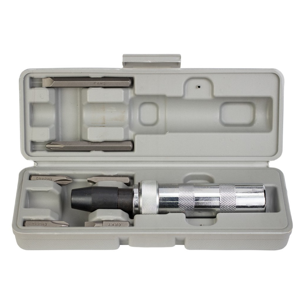 Набір викруток Sigma ударно-поворотна з бітами 8шт CRV (пластик кейс) (4004011) - зображення 2