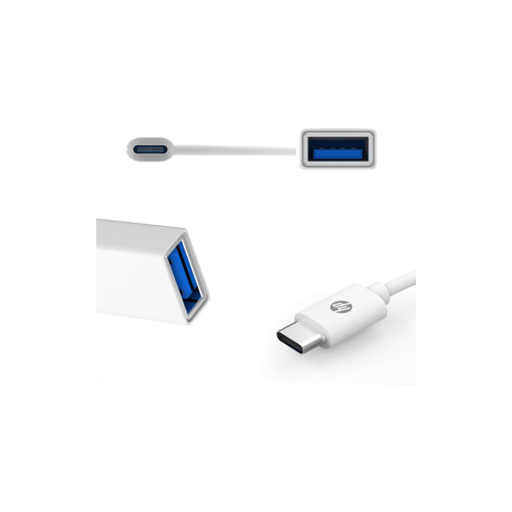 Перехідник USB3.1 Type-C to USB (OTG) 0.15m white HP (DHC-TC105) - зображення 2