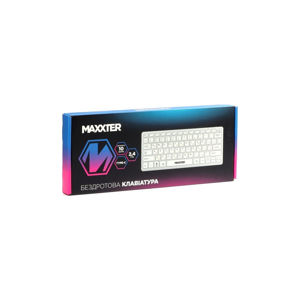 Клавіатура Maxxter KBW-C01S-UA Wireless UA White (KBW-C01S-UA) - зображення 5