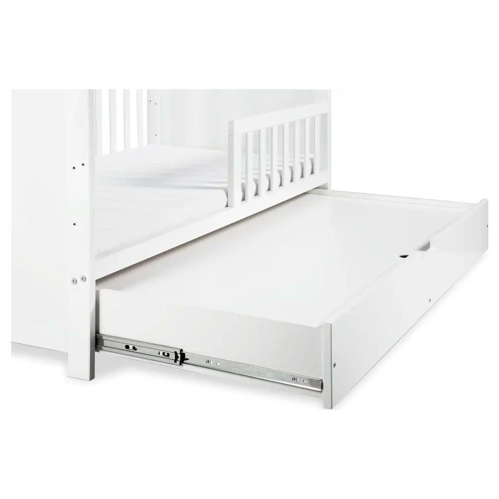Ліжечко Klups Marsell з шухлядою та перегородкою 140 х 70 см Біле (MARSELL2) - зображення 3