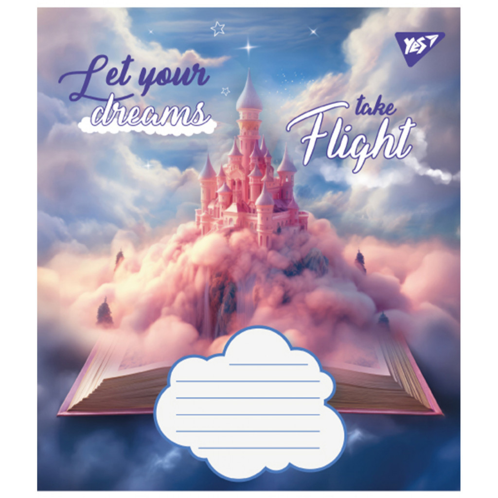 Зошит Yes Let your dreams 12 аркушів лінія (766947) - зображення 3