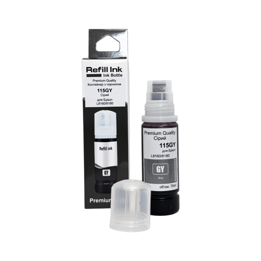 Чорнило Premium Quality Epson 115 70мл Gray C13T07D54A (70264910) - зображення 1