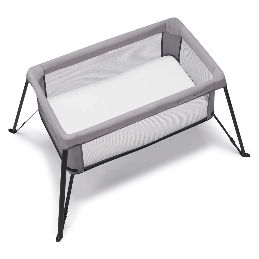 Ліжечко Kinderkraft манеж 2 в 1 Movi Grey (5902533918447) - зображення 5