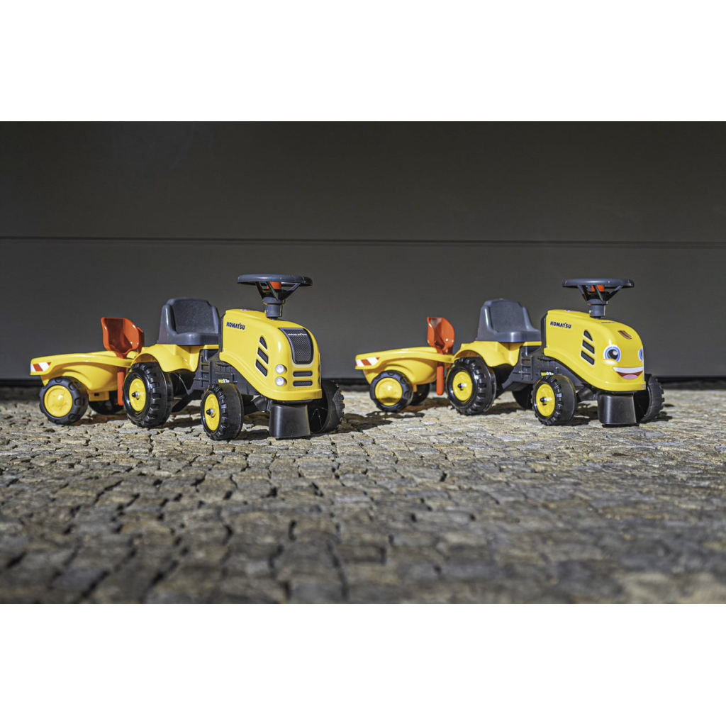 Чудомобіль Falk Komatsu трактор з причепом Жовтий (286C) - зображення 3