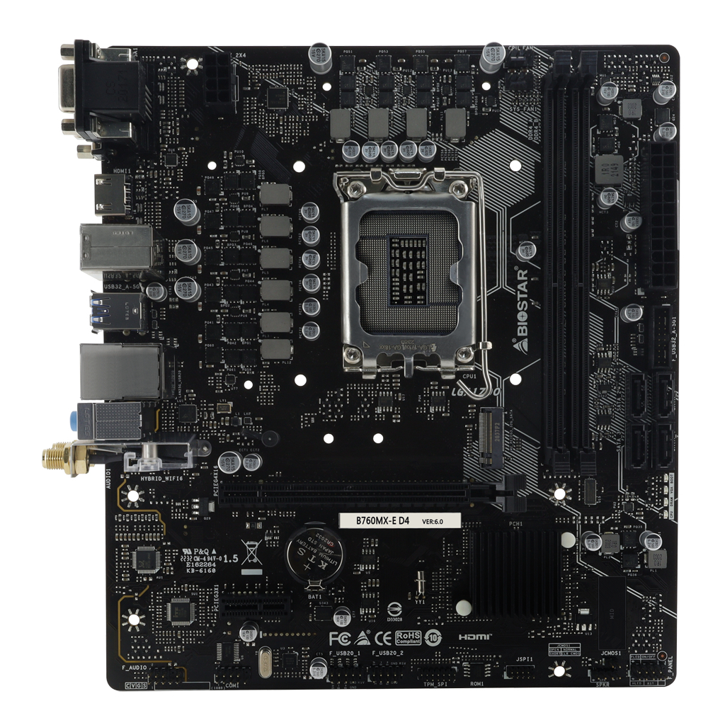 Материнська плата Biostar B760MX-E D4 - зображення 1