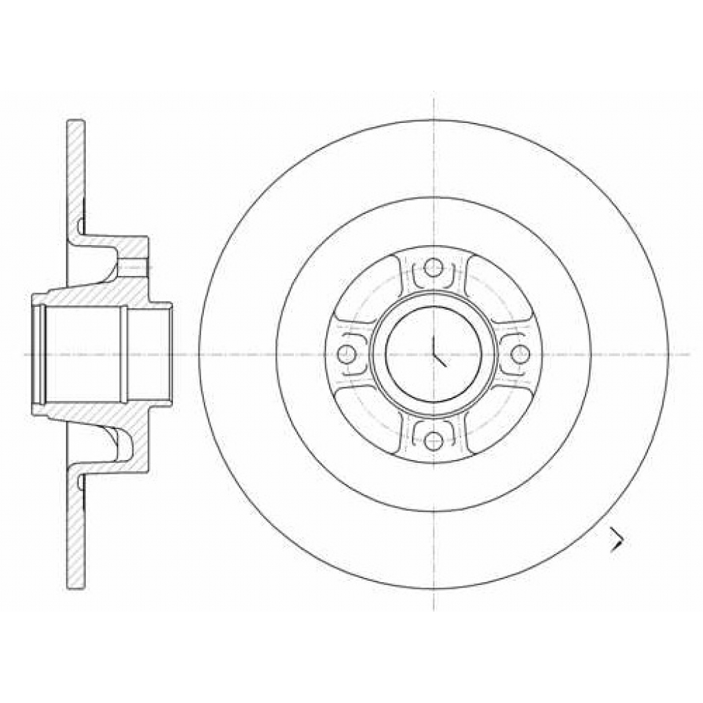 Гальмівний диск METELLI 23-0804 - зображення 1