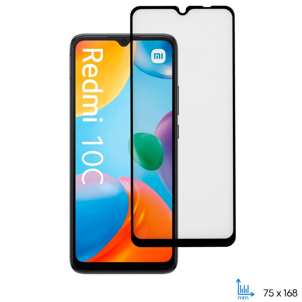 Скло захисне 2E Xiaomi Redmi 10C 2.5D FCFG black (2E-MI-10C-SMFCFG-BB) - зображення 1