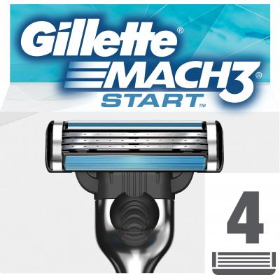 Змінні касети Gillette Mach 3 Start, 4 шт (7702018462544) - зображення 1