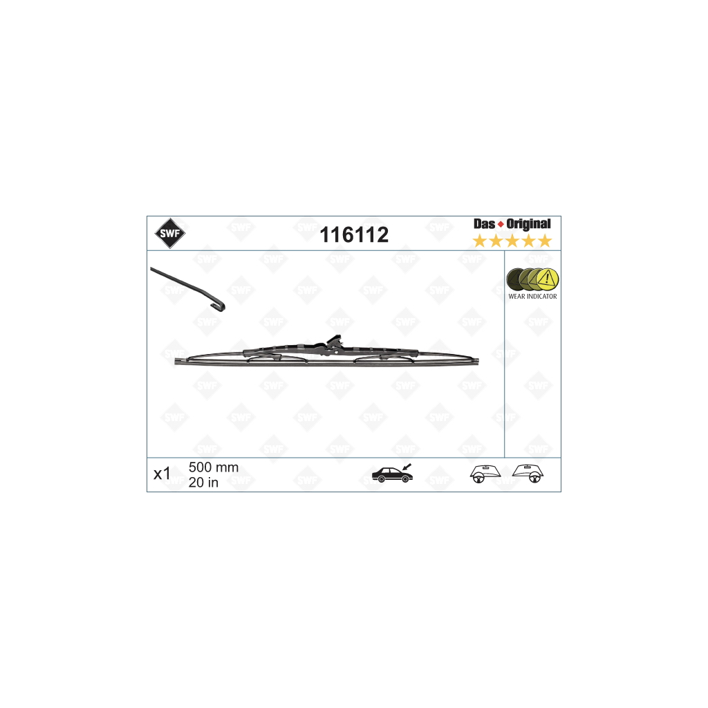 Щітка склоочисника SWF 116112 - зображення 1