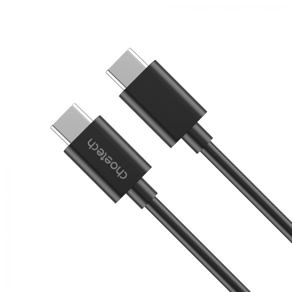Дата кабель USB-C to USB-C 1.0m 3A black Choetech (CC0002-V2) - зображення 1