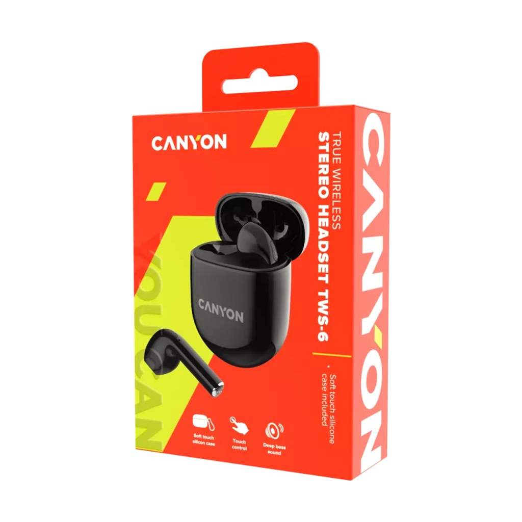 Навушники Canyon TWS-6 Black (CNS-TWS6B) - зображення 6