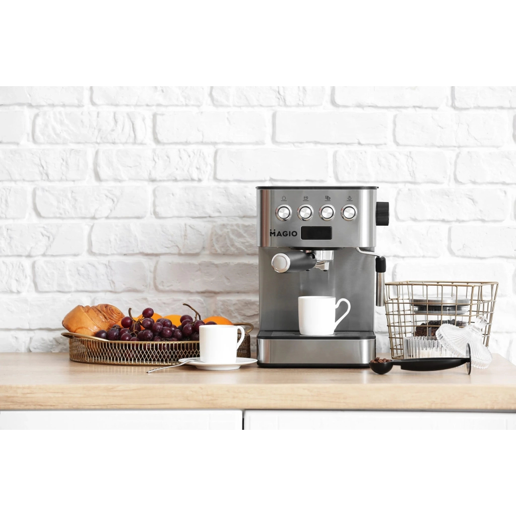 Ріжкова кавоварка еспресо Magio MG-452 - зображення 3