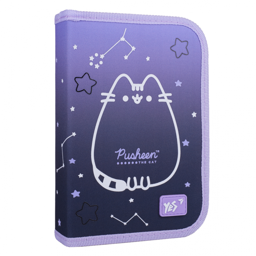 Пенал Yes Pusheen Stellar HP твердий одинарний з двома клапанами (533626) - зображення 1