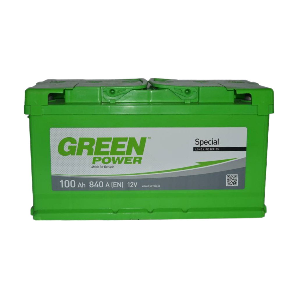 Акумулятор автомобільний GREEN POWER Standart 100Ah Ев (-/+) (840EN) (22364) - зображення 1