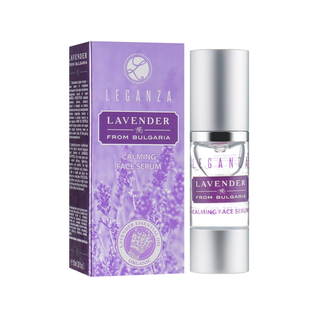 Сироватка для обличчя Leganza Lavender Calming Face Serum Заспокійлива 30 мл (3800010525435) - зображення 1