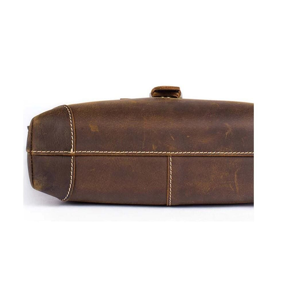 Сумка Vintage Коричнева (14675) - зображення 6