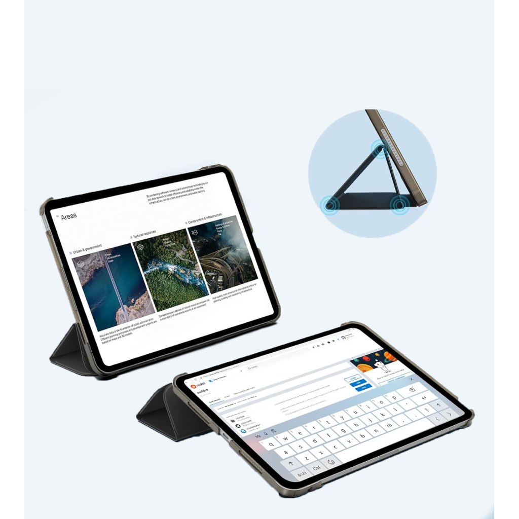 Чохол до планшета BeCover Tri Fold Hard Apple iPad Pro 11" M4 2024 Black (711726) - зображення 5