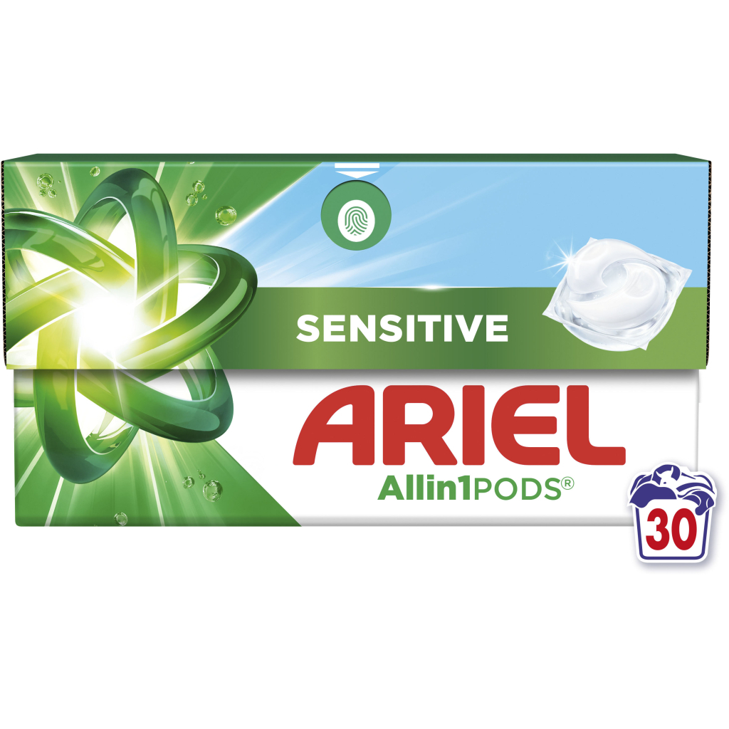 Капсули для прання Ariel Pods All-in-1 Sensitive Skin Для чутливої шкіри 30 шт. (8700216766012) - зображення 2