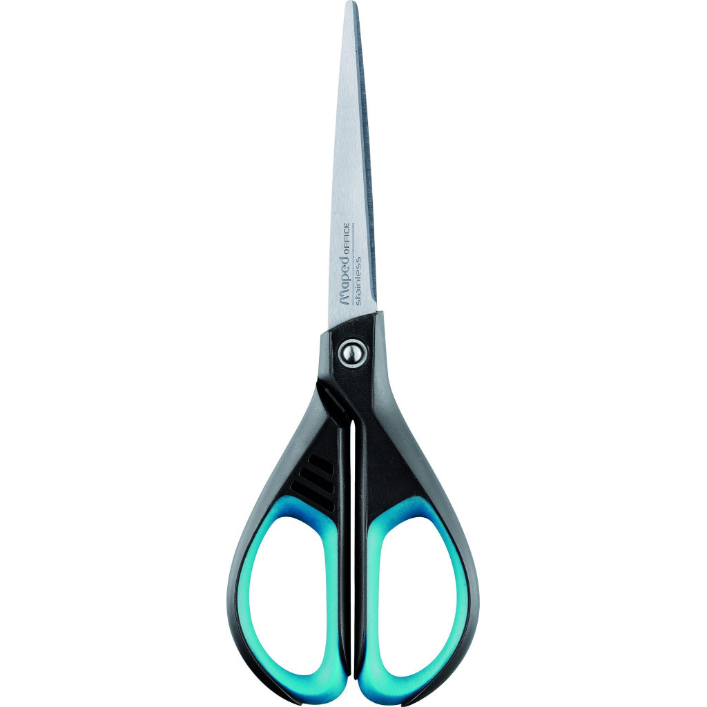 Ножиці Maped ESSENTIALS SOFT 210мм, чорний із синім (MP.468310) - изображение 2