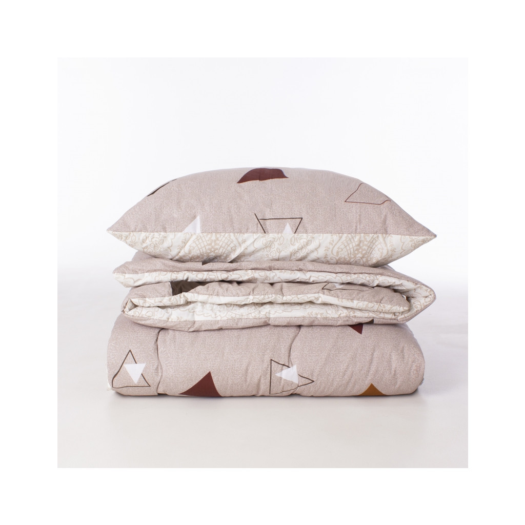 Ковдра MirSon Набір Tencel Зима №3070 Color Fun Line Geometry + подушка середня 140х205+50х70 (2200004815022) - зображення 6