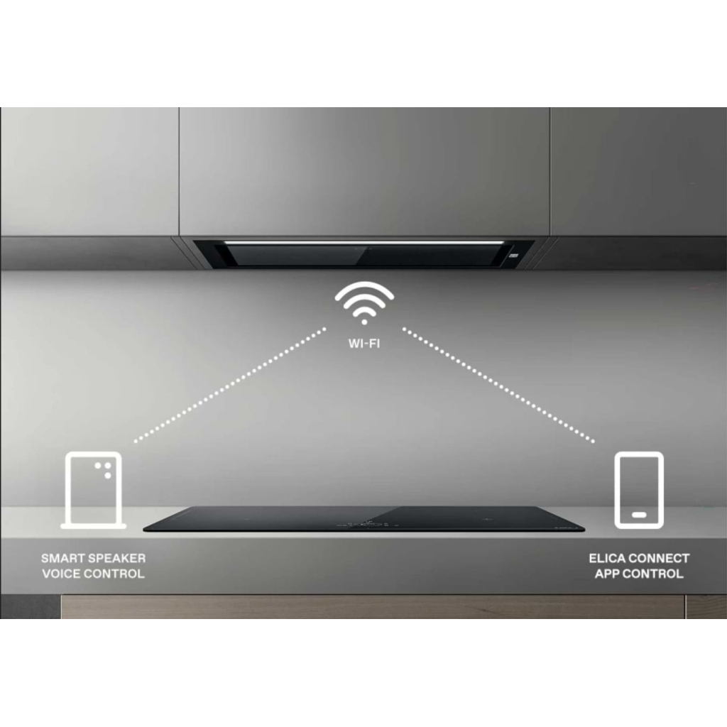 Витяжка кухонна Elica HIDDEN ADVANCE PLUS BL GL/A/72 - изображение 6