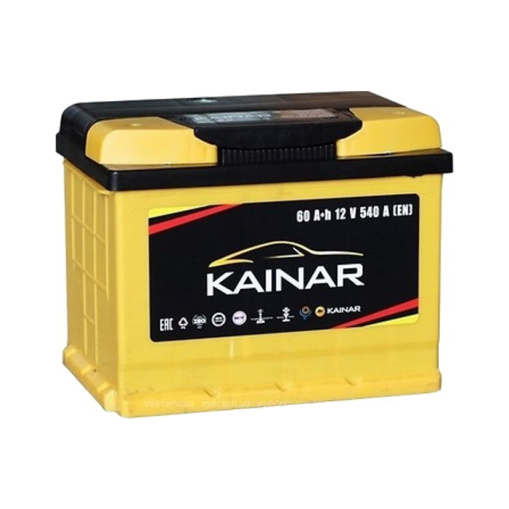 Акумулятор автомобільний KAINAR STANDART 60Ah Ев (-/+) (550EN) (060 260) - зображення 1