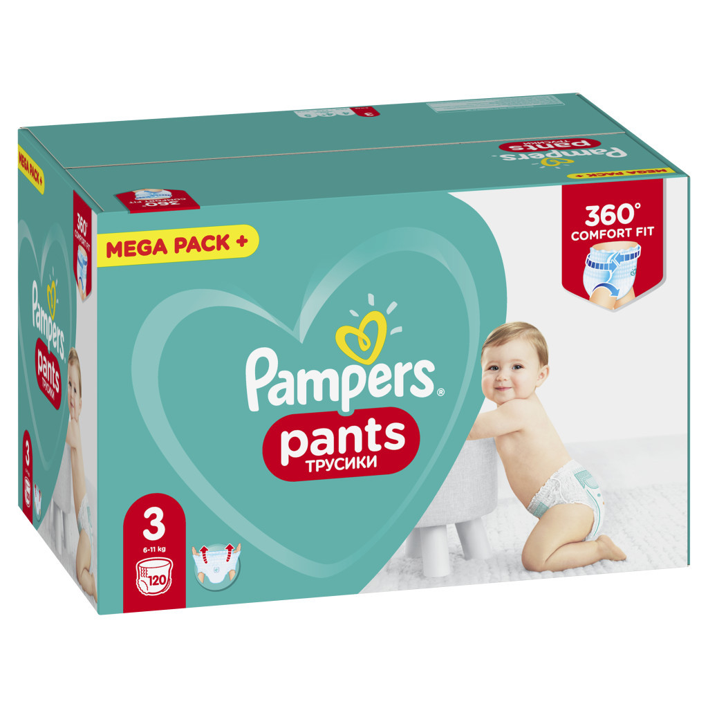 Підгузки Pampers трусики Pants Midi Розмір 3 (6-11 кг), 120 шт (4015400697527) - зображення 3