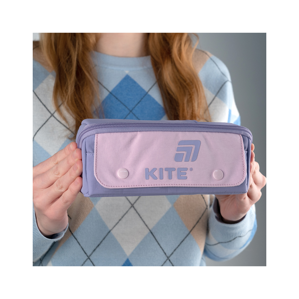 Пенал Kite 2702-2 фіолетово-рожевий (K25-2702-2) - зображення 7