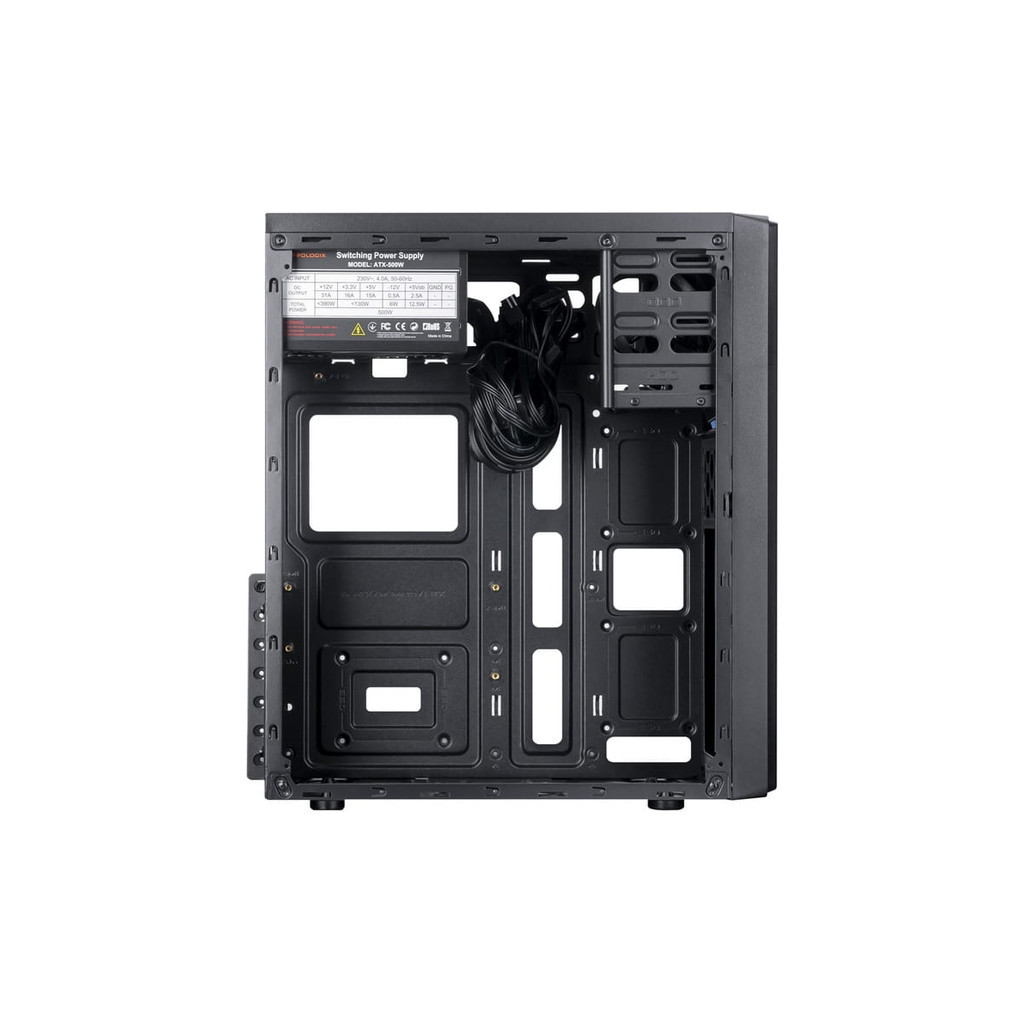 Корпус Prologix E108 500W Black - зображення 4