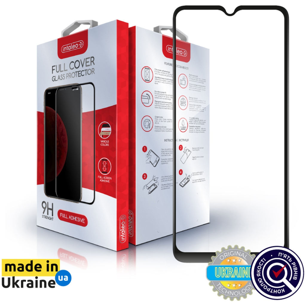 Скло захисне Intaleo Full Glue Xiaomi Poco C50 Black (1283126589683) - зображення 1