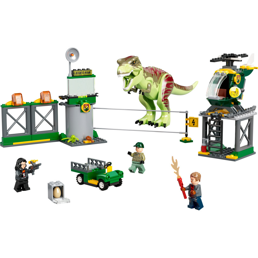 Конструктор LEGO Jurassic World Втеча Тиранозавра 140 деталей (76944) - зображення 9