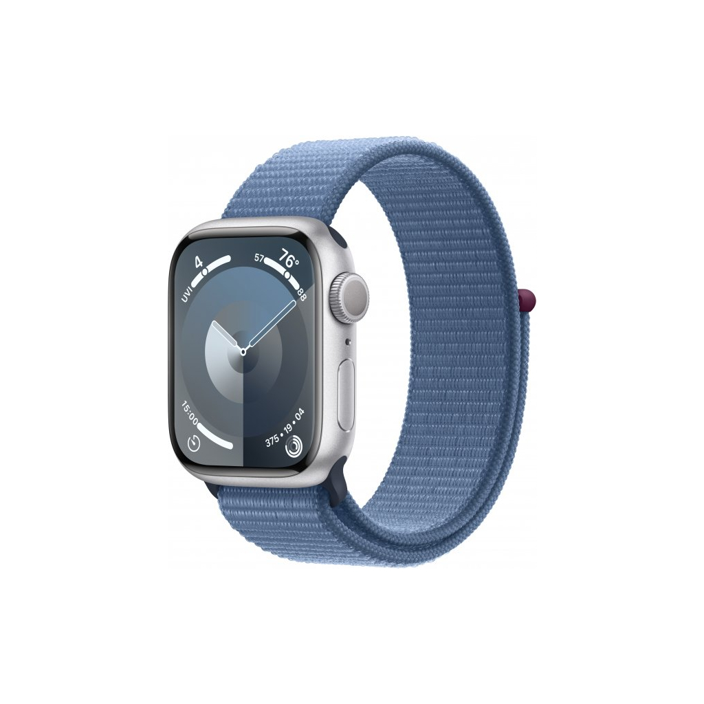 Смарт-годинник Apple Watch Series 9 GPS 41mm Silver Aluminium Case with Winter Blue Sport Loop (MR923QP/A) - зображення 1