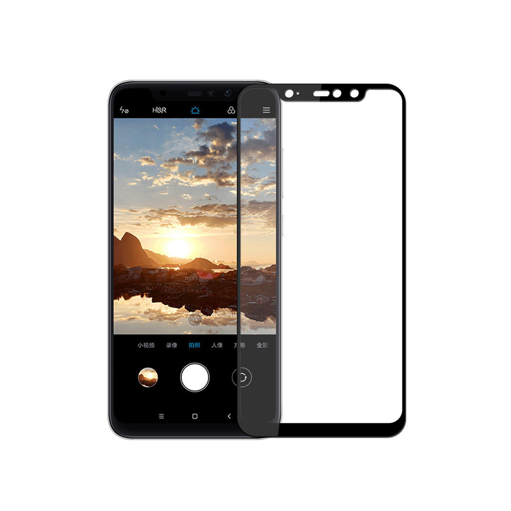 Скло захисне PowerPlant Full screen Xiaomi Redmi Note 6 Pro, Black (GL605965) - зображення 1