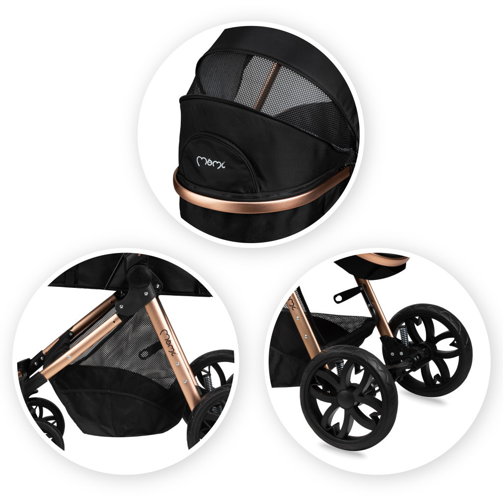 Коляска MoMi 2 в 1 Limuru Black (WOSP00029) - зображення 10