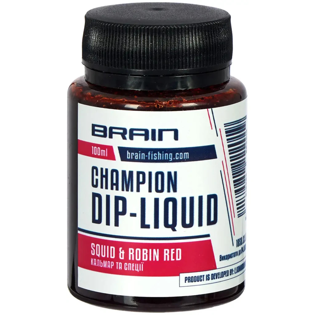 Діп-ліквід Brain fishing Champion Squid & Robin Red (кальмар+спеція) 100ml (1858.22.22) - зображення 1