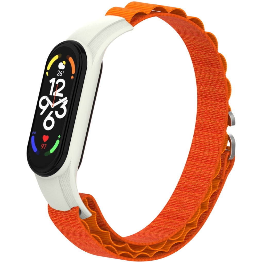 Ремінець до фітнес браслета Armorstandart AlpinaStyle Band для Xiaomi Mi Band 7/6/5/4 Orange (ARM64989) - изображение 4