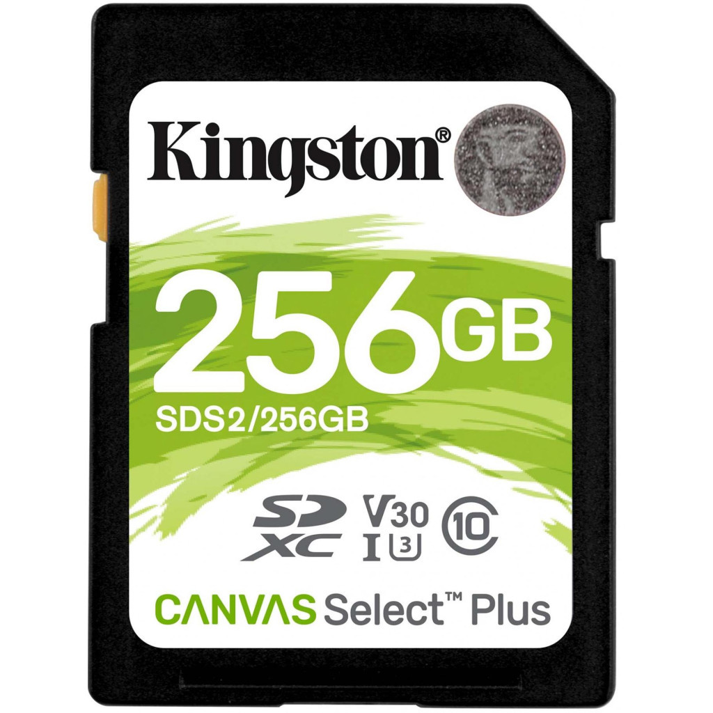 Карта пам'яті Kingston 256GB SDXC class 10 UHS-I U3 Canvas Select Plus (SDS2/256GB) - зображення 1
