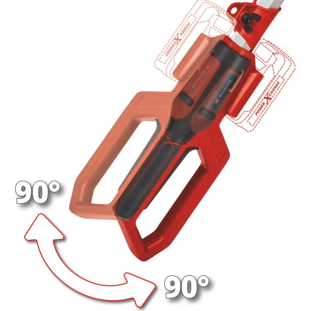 Кущоріз Einhell телескопічний GC-HH 18/45 Li T - Solo PX, 18V, 450м, 3.5кг (без АКБ та ЗП) (3410585) - изображение 5