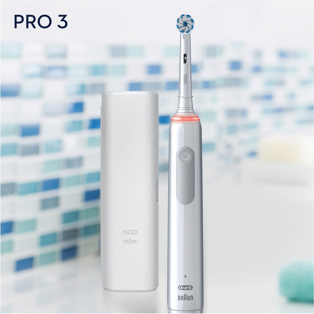 Електрична зубна щітка Oral-B Pro 3 3500 D505.513.3X WT (4210201395539) - зображення 8