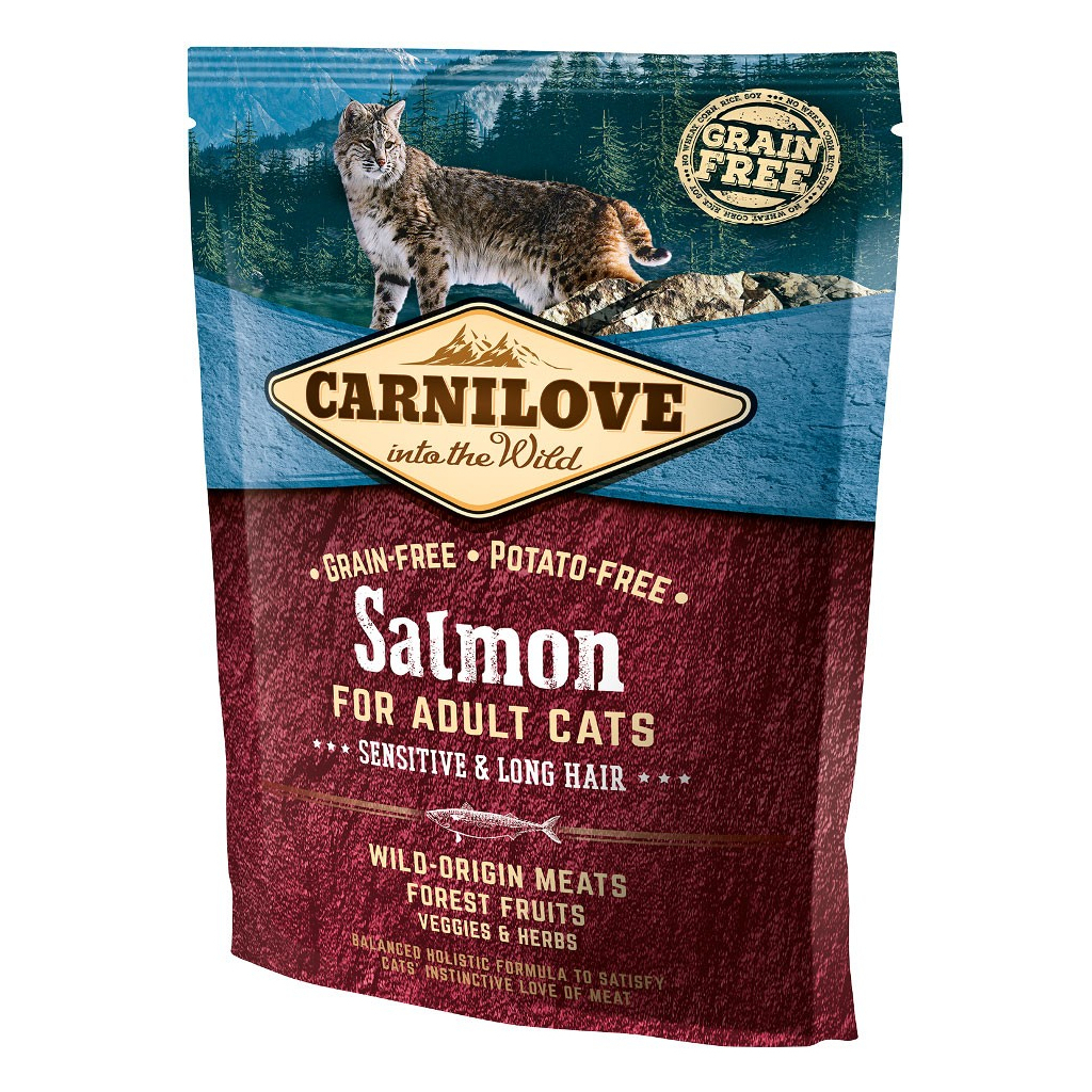Сухий корм для кішок Carnilove Cat Sensitive and Long Hair 400 г (8595602512294) - зображення 1