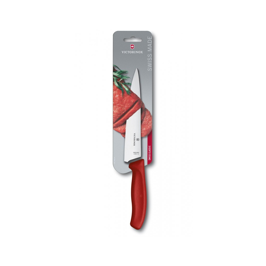 Кухонний ніж Victorinox Swiss Classic Carving 19 см Red (6.8001.19B) - зображення 1
