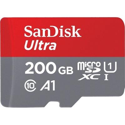 Карта пам'яті SanDisk 200GB micro-SDXC class 10 UHS-I Ultra (SDSQUAR-200G-GN6MA) - зображення 1