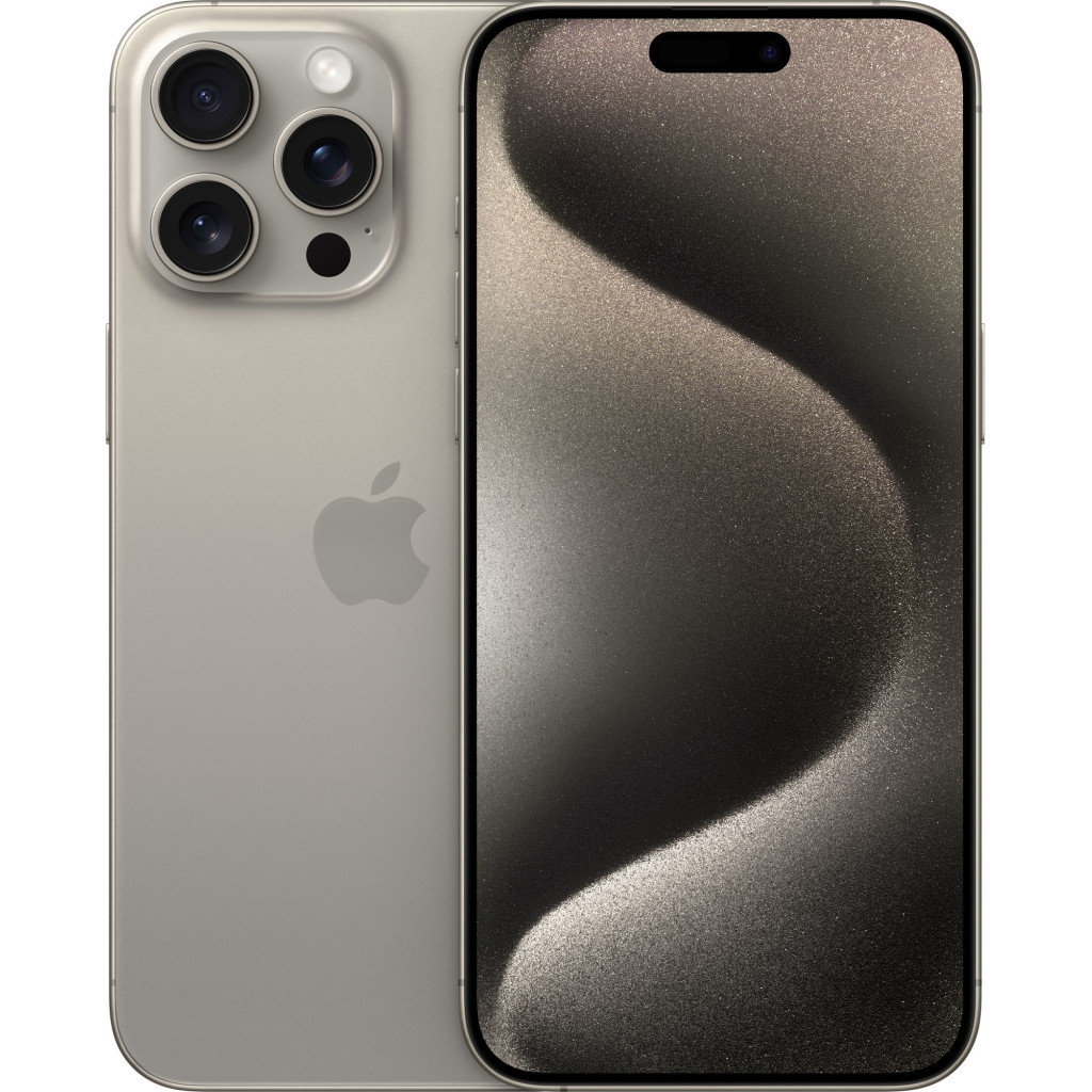 Мобільний телефон Apple iPhone 15 Pro 256GB Natural Titanium (MTV53) - зображення 1