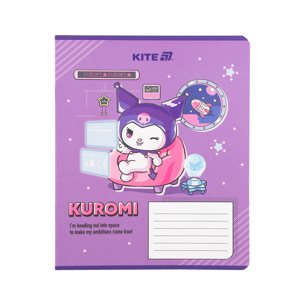 Зошит Kite Kuromi, 18 аркушів, клітинка (HK25-236-1) - изображение 6