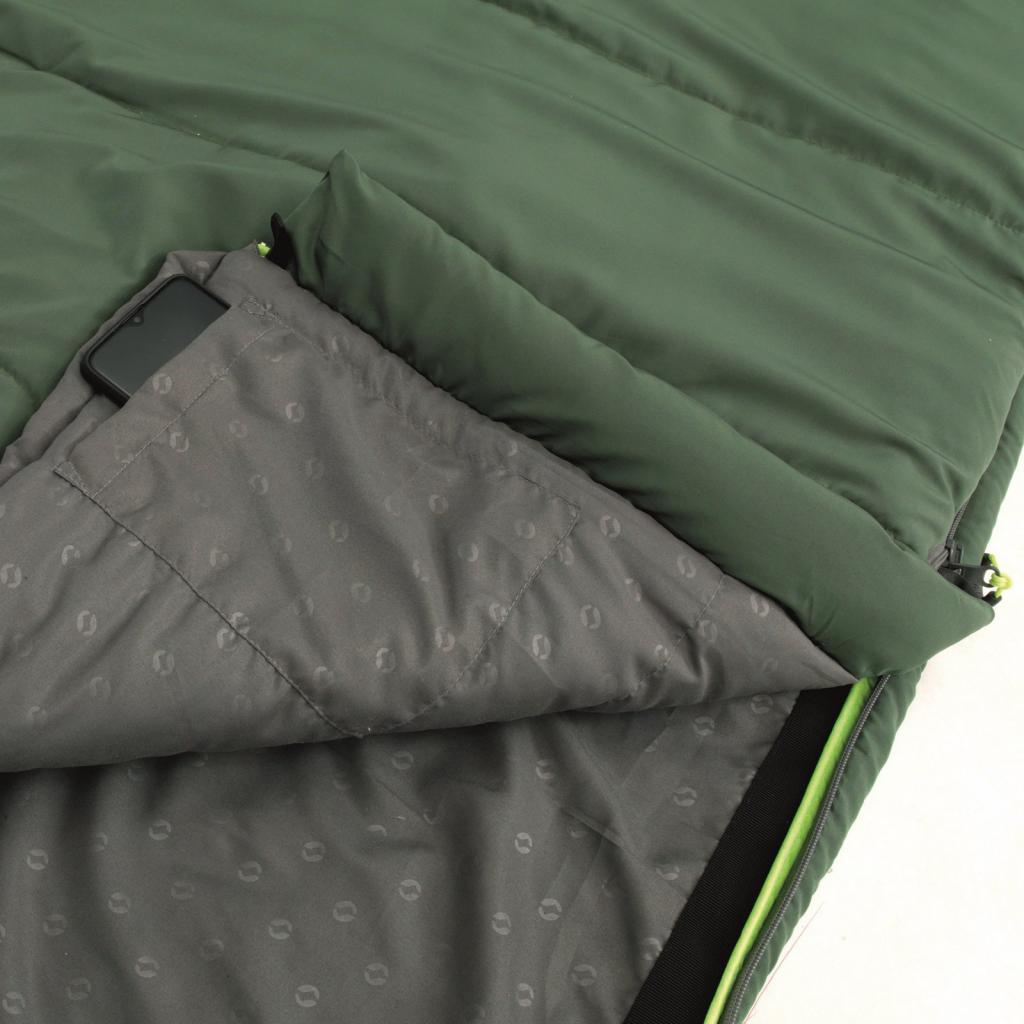 Спальний мішок Outwell Contour Lux XL Reversible/-1°C Green (Right) (928320) - зображення 5